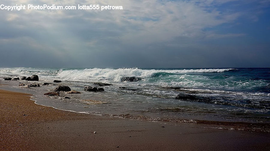 Beach, Coast, Outdoors, Sea, Water, Ocean, Sea Waves