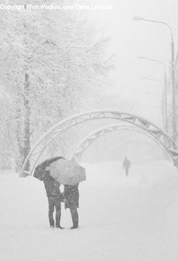 Blizzard, Outdoors, Snow, Weather, Winter, Drawing, Sketch