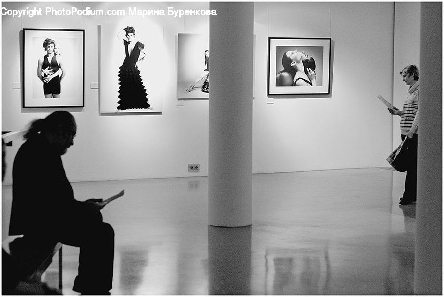 People, Person, Human, Silhouette, Monitor, Screen, Art