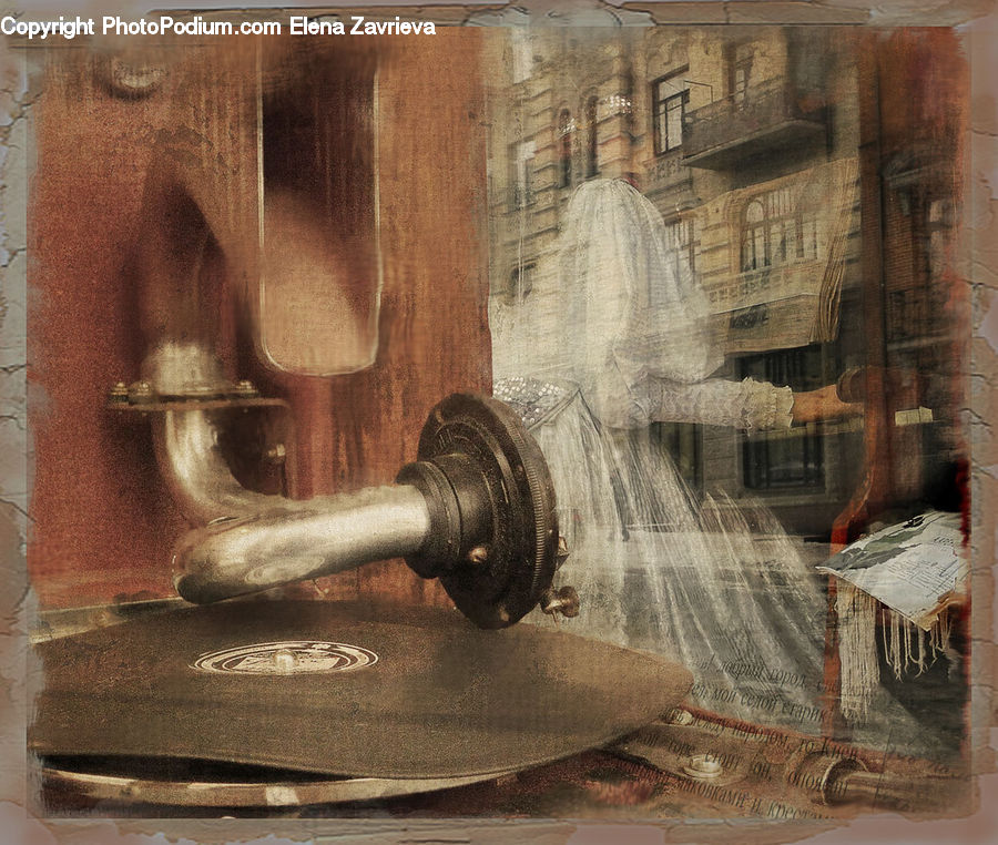 Collage, Poster, Furniture