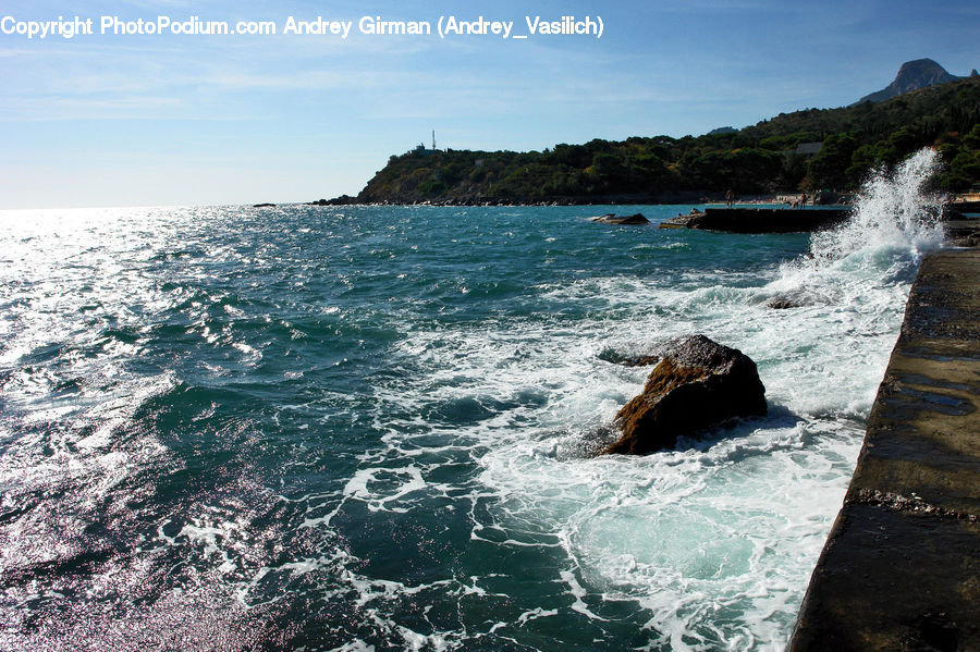 Outdoors, Sea, Sea Waves, Water, Coast, Ocean, Cliff