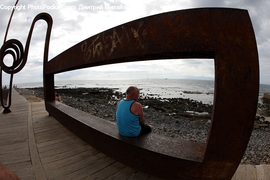 People, Person, Human, Bench, Beach, Coast, Outdoors
