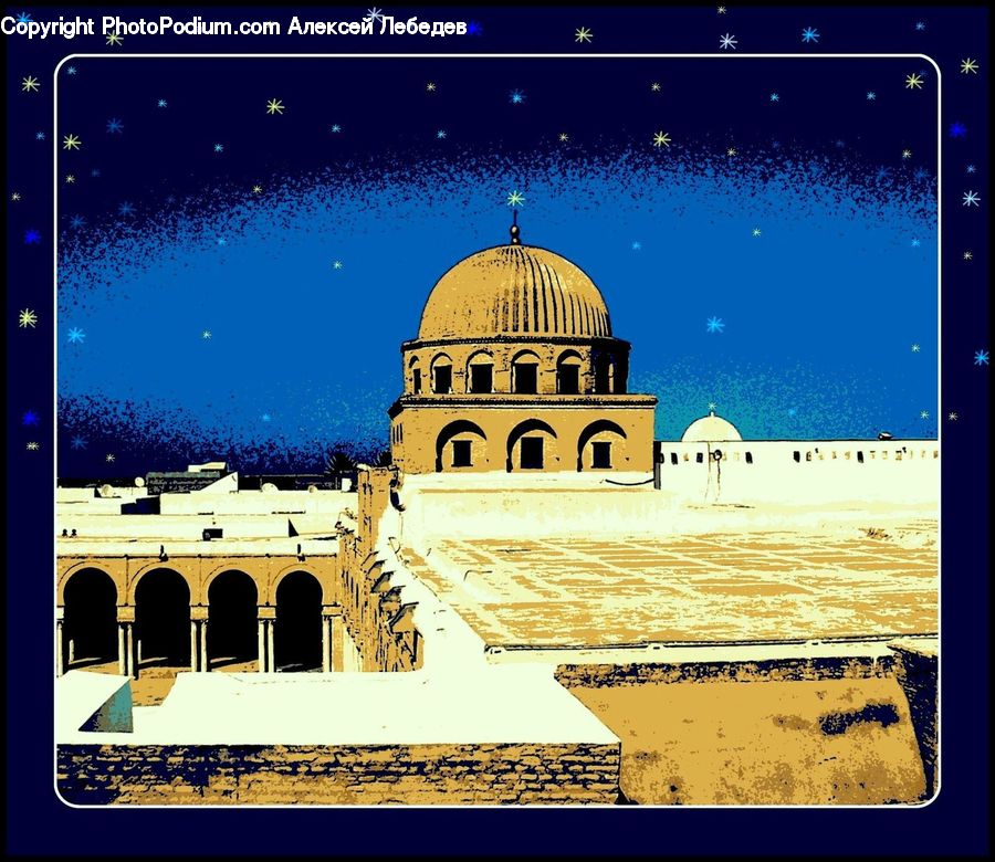 Architecture, Dome, Mosque, Worship, Building