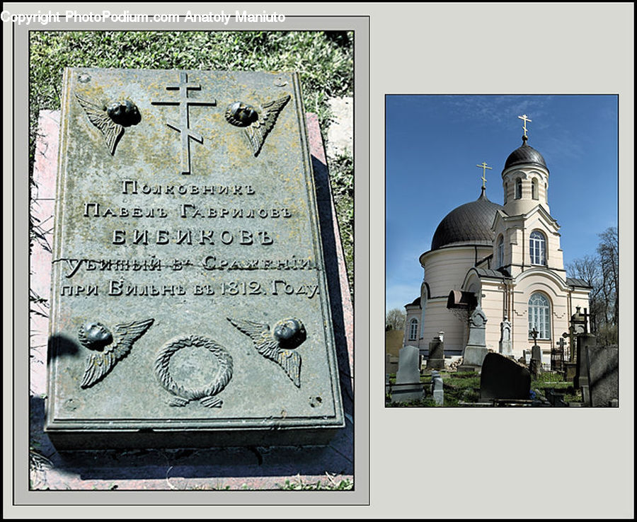 Architecture, Church, Worship, Collage, Poster, Bell Tower, Clock Tower