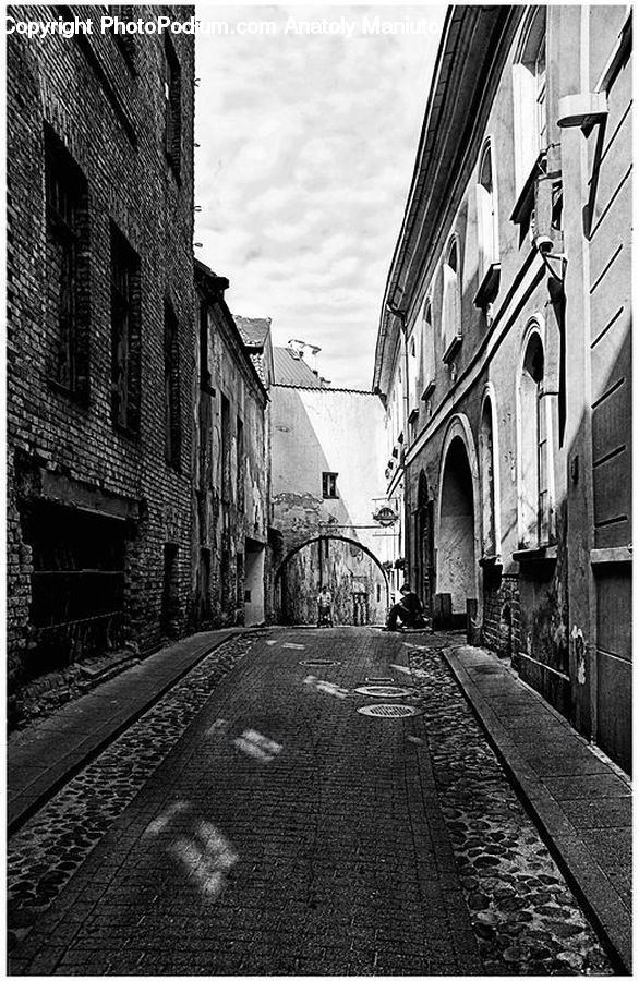 Alley, Alleyway, Road, Street, Town, Path, Sidewalk