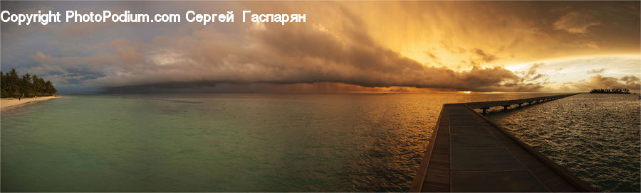 Light, Coast, Outdoors, Sea, Water, Horizon, Sky
