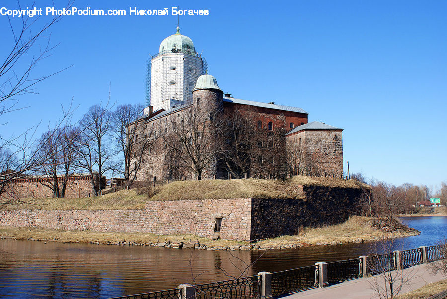 Castle, Fort, Ditch, Moat, Architecture