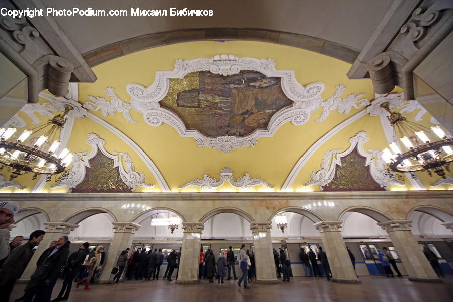 Arch, Subway, Train, Train Station, Vehicle, Architecture, Dome