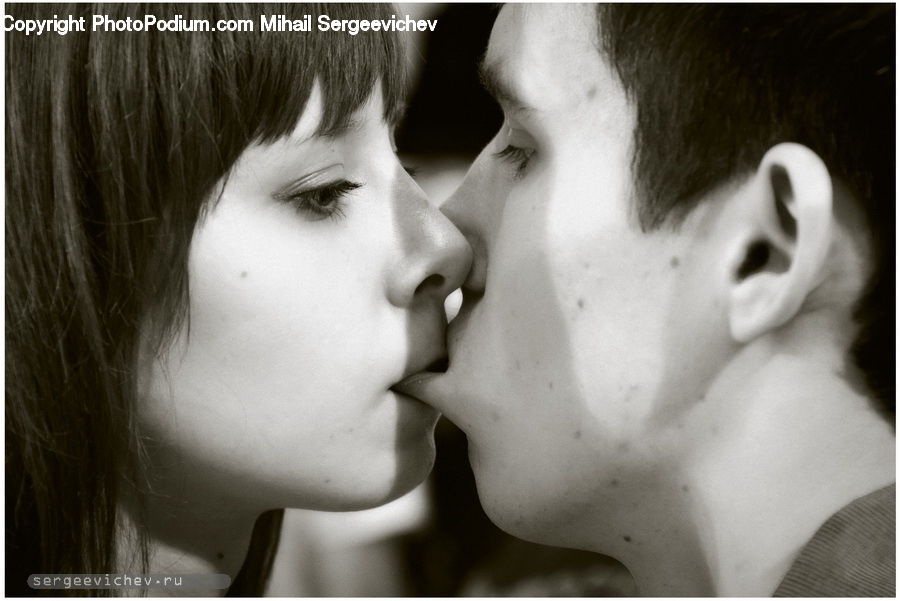 People, Person, Human, Head, Portrait, Hug, Kiss