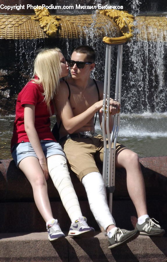 People, Person, Human, Blonde, Female, Woman, Ankle