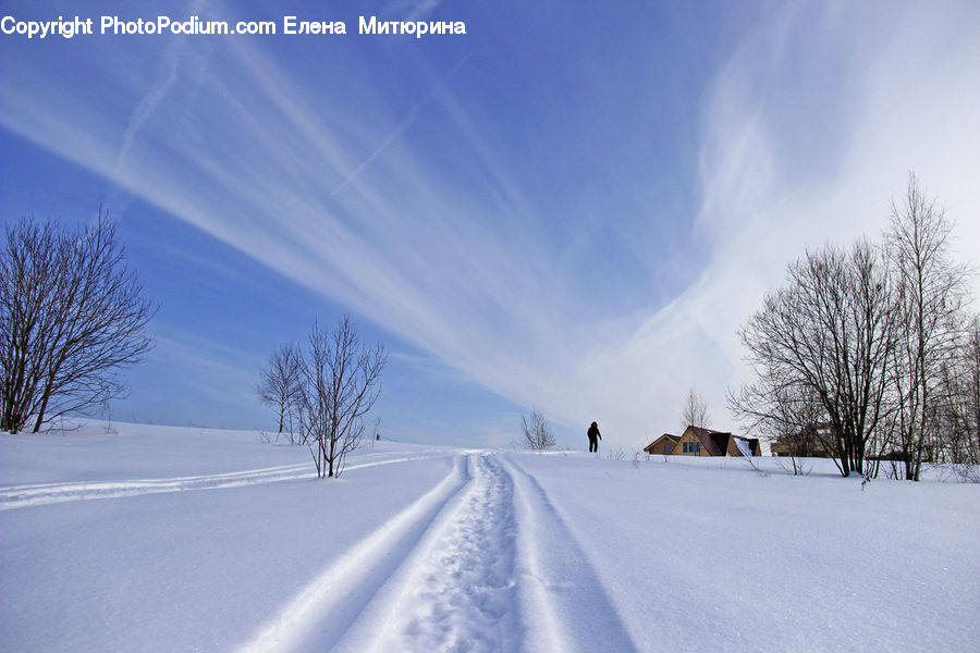 Ice, Outdoors, Snow, Landscape, Nature, Scenery, Dirt Road