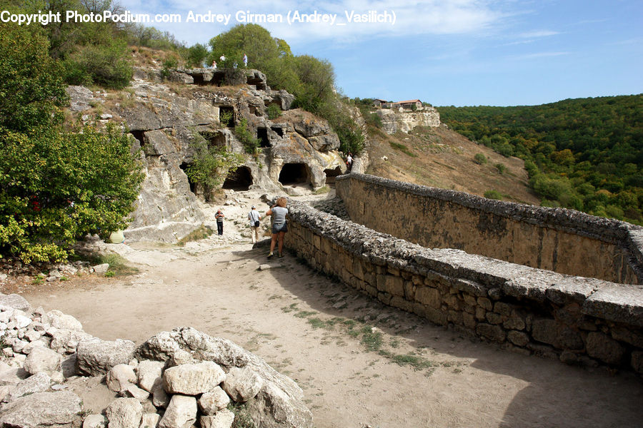 Castle, Fort, Ground, Soil, Rock, Ruins, Mining