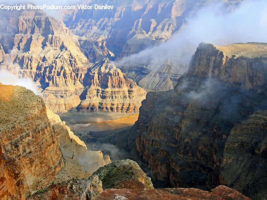 Canyon, Outdoors, Valley, Rock, Mountain, Mountain Range, Plateau