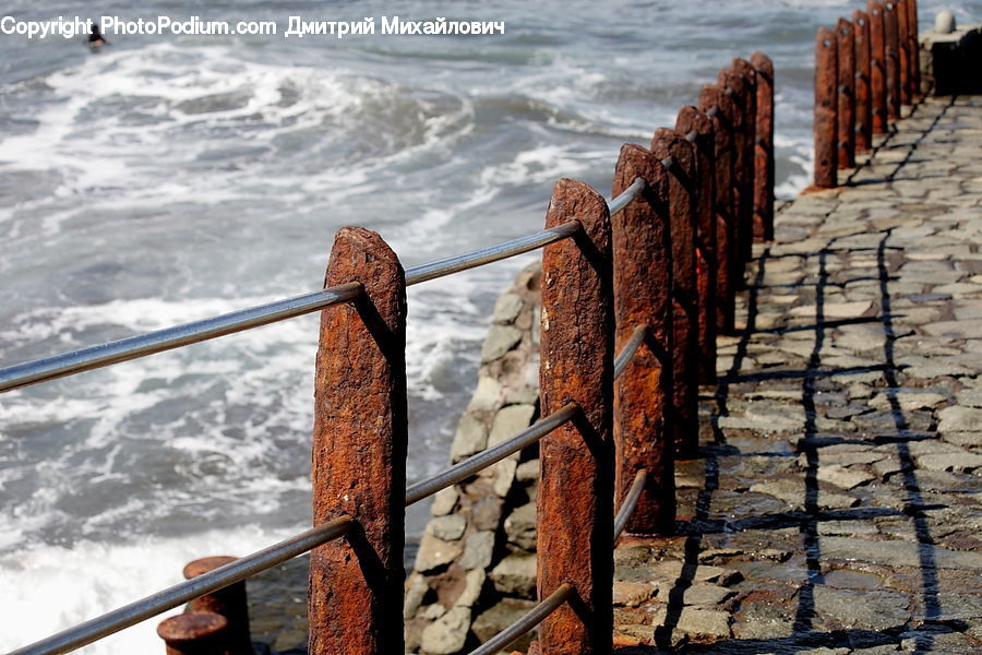 Rust, Coast, Outdoors, Sea, Water, Dock, Landing