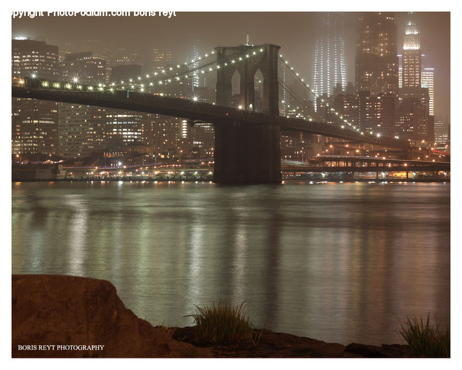 City, Downtown, Building, High Rise, Bridge, Metropolis, Urban