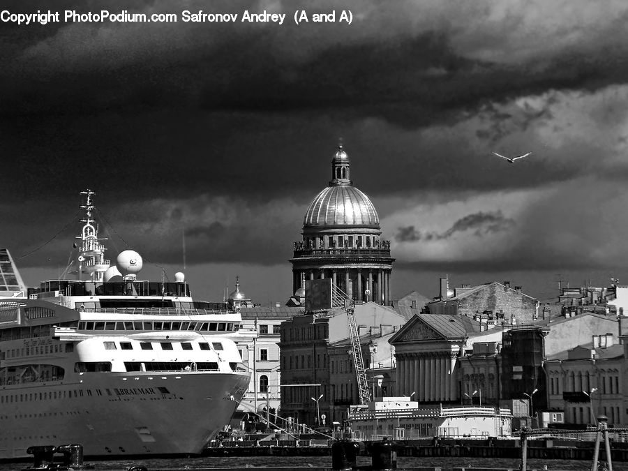 Outdoors, Storm, Weather, Cruise Ship, Ocean Liner, Ship, Vessel