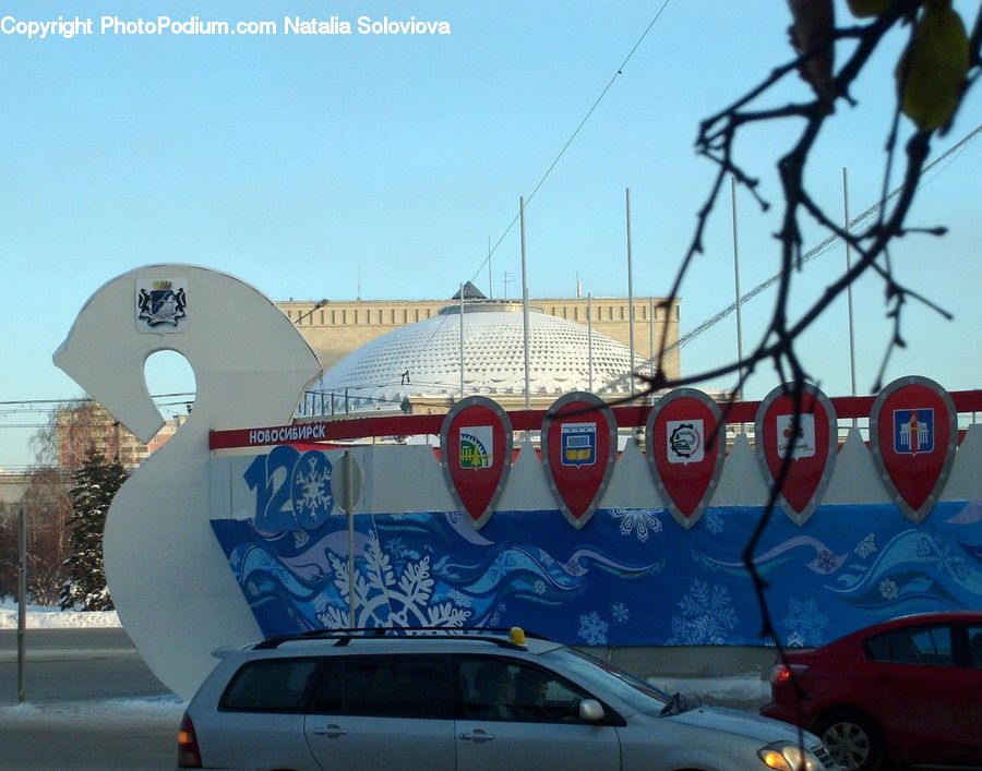 Automobile, Car, Vehicle, Caravan, Van, Inflatable, Arena