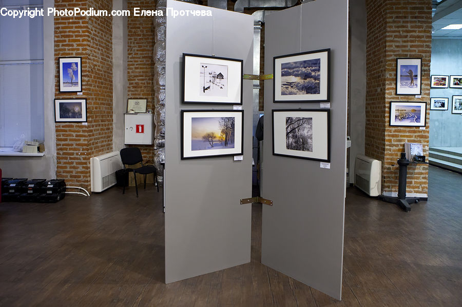 Art, Art Gallery, Projection Screen, Screen, Entertainment Center, Electronics, Monitor