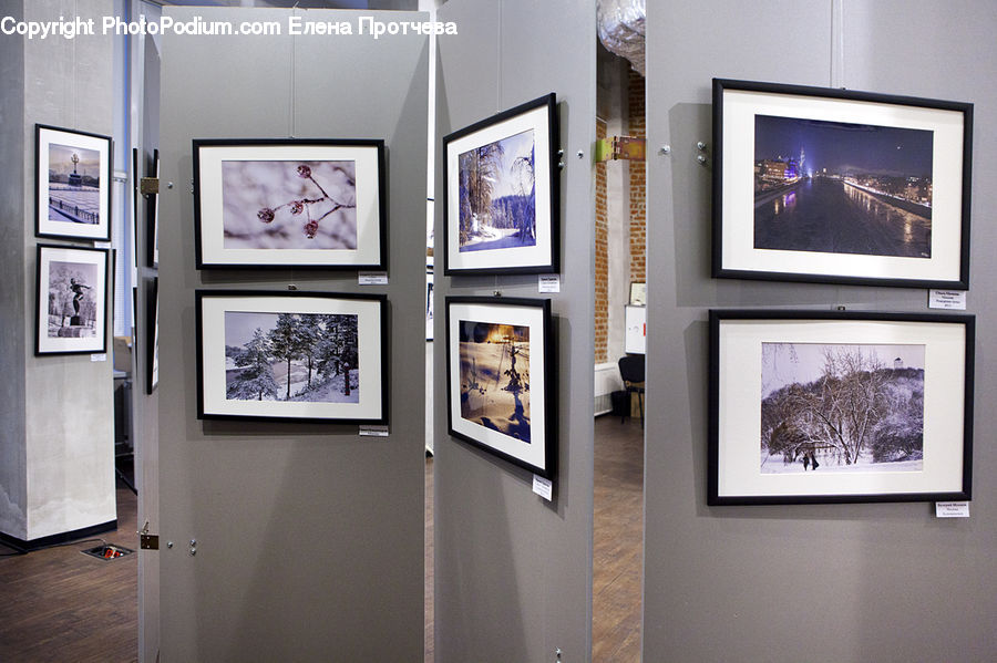 Art, Art Gallery, Monitor, Screen, Flyer, Poster, City