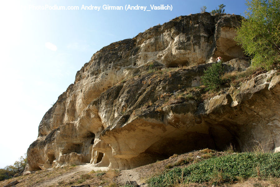 Cliff, Outdoors, Cave, Hole, Rock, Mesa, Bunker