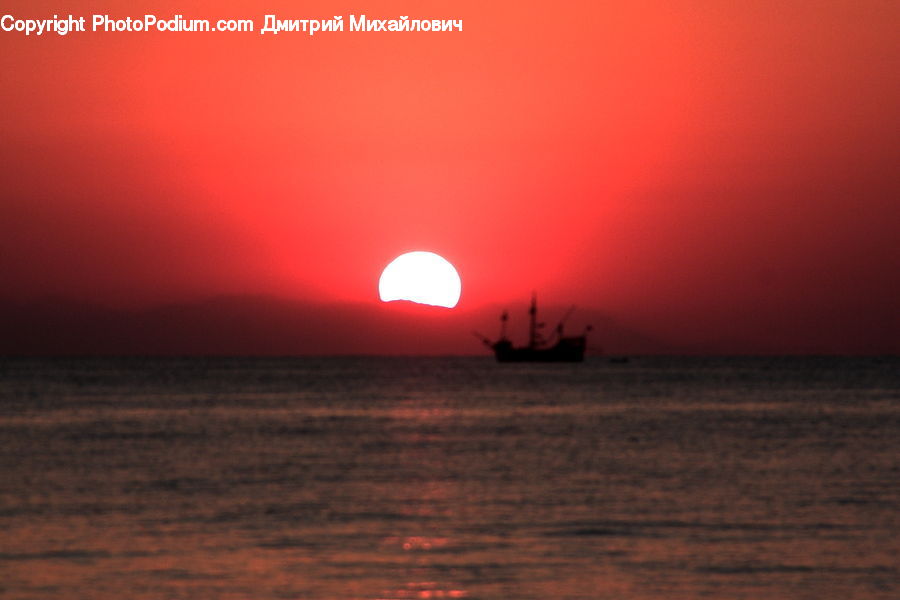 Sun, Dawn, Dusk, Sky, Sunrise, Sunset, Red Sky