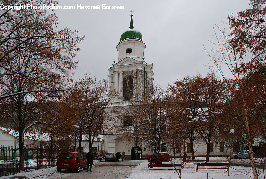 Architecture, Bell Tower, Clock Tower, Tower, Automobile, Car, Vehicle
