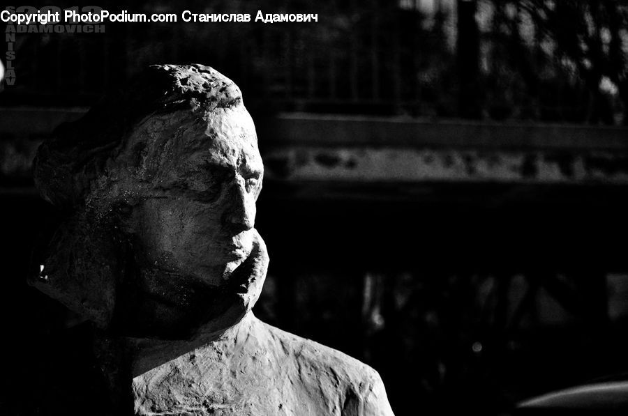 Art, Sculpture, Statue, Head, Portrait, Person