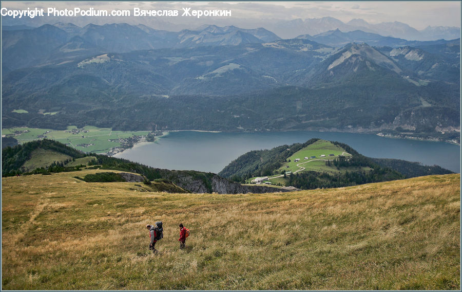Crest, Mountain, Outdoors, Peak, Field, Grass, Grassland
