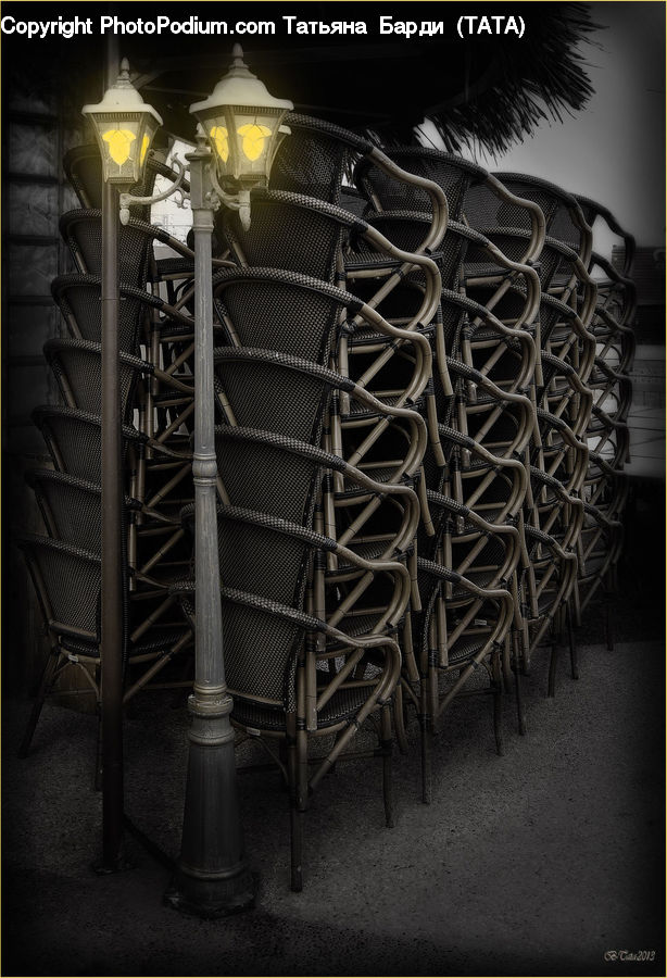 Column, Pillar, Coil, Spiral, Chair, Furniture, Beacon