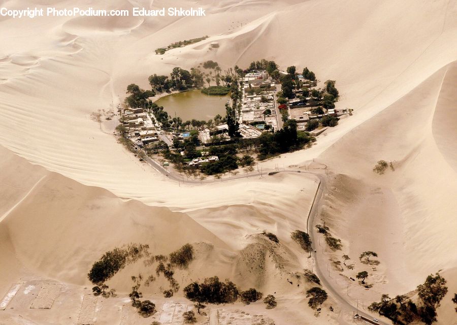 Outdoors, Sand, Soil, Dune, Aerial View, Desert, Art