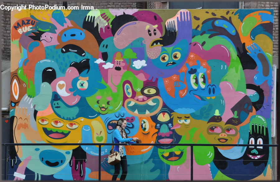 Doodle, Drawing, Art, Graffiti, Mural, Wall