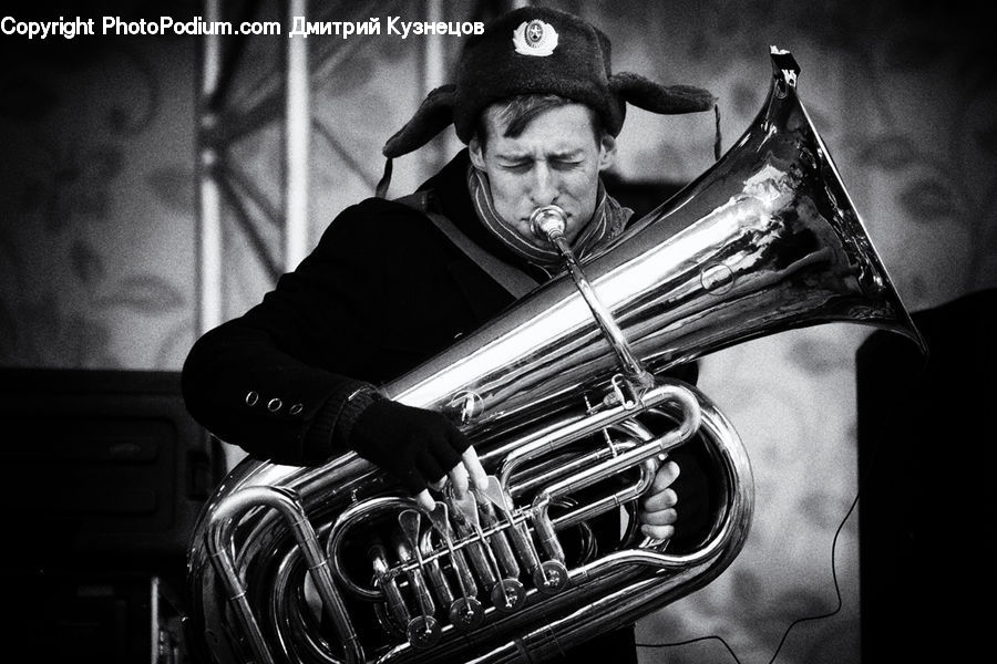 People, Person, Human, Euphonium, Horn, Musical Instrument, Tuba