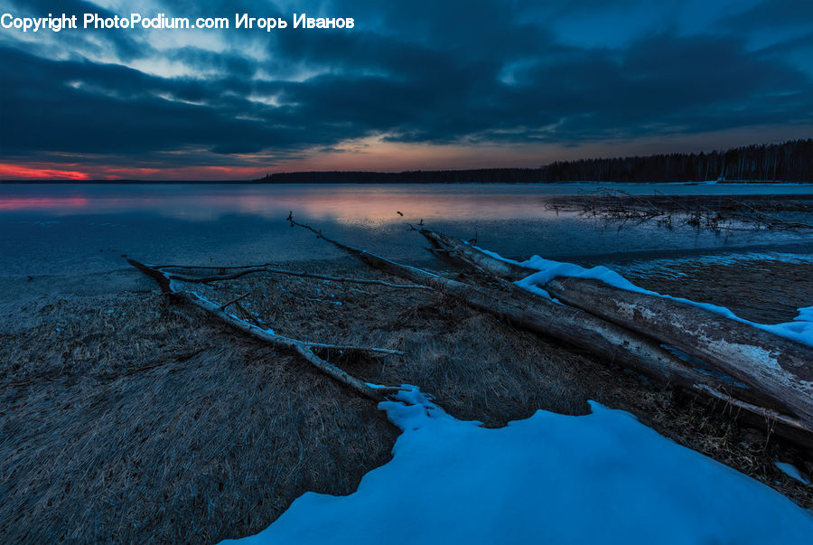 Coast, Outdoors, Sea, Water, Dawn, Dusk, Sky