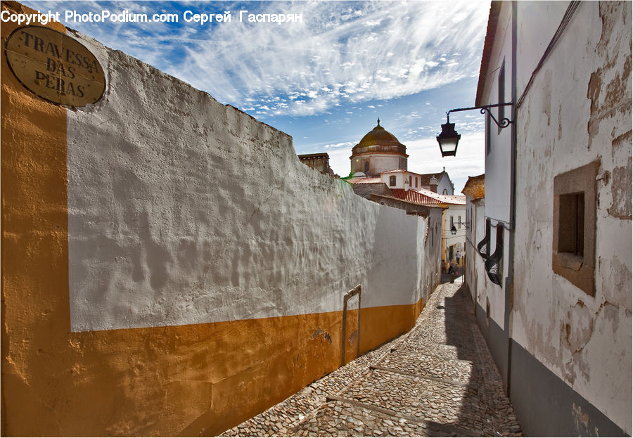 Art, Modern Art, Bunker, Road, Street, Town, Building