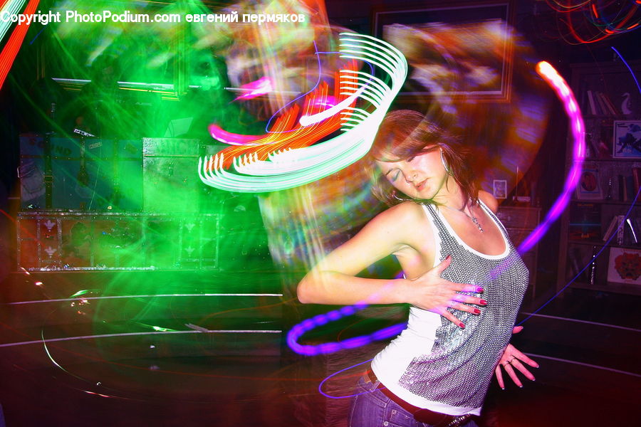 Club, Festival, Dance, Dance Pose, Collage, Poster, Light