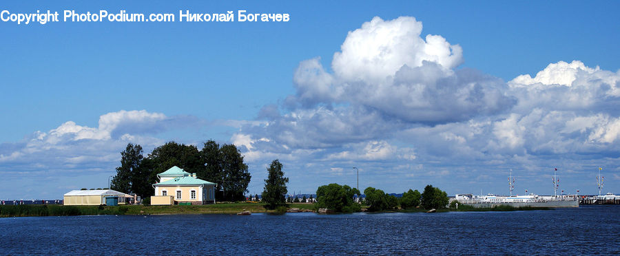 Cloud, Cumulus, Sky, Azure Sky, Outdoors, Water, Sea