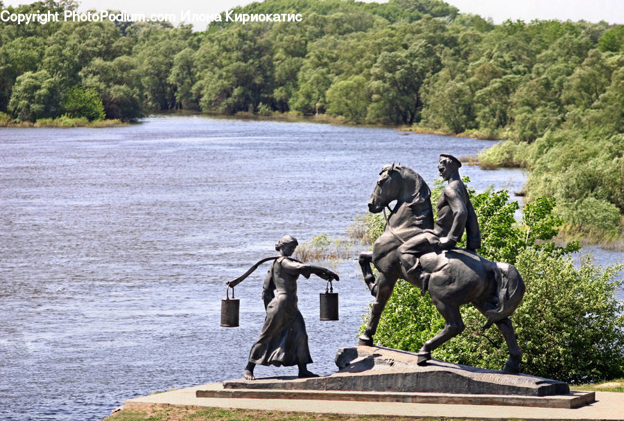 People, Person, Human, Art, Sculpture, Statue, Bench