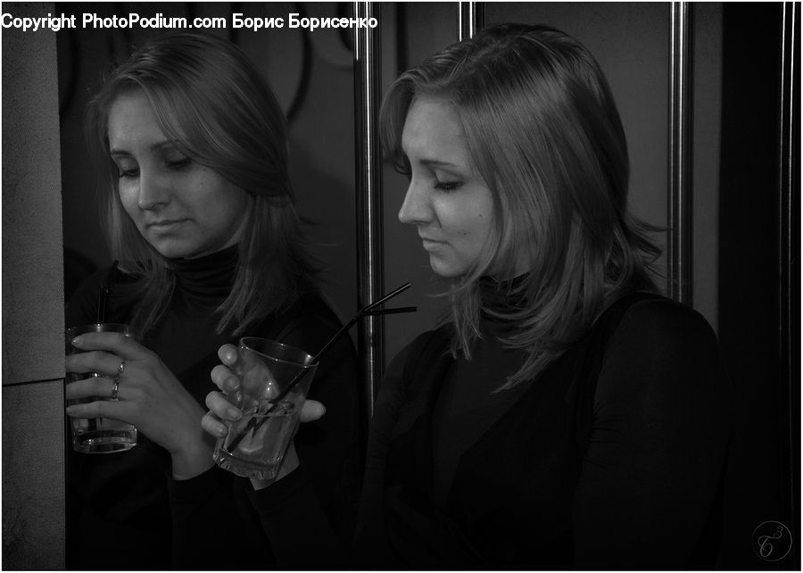 Glass, People, Person, Human, Blonde, Female, Woman