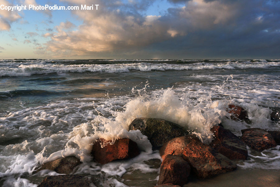 Outdoors, Sea, Sea Waves, Water, Rock, Chocolate, Cocoa