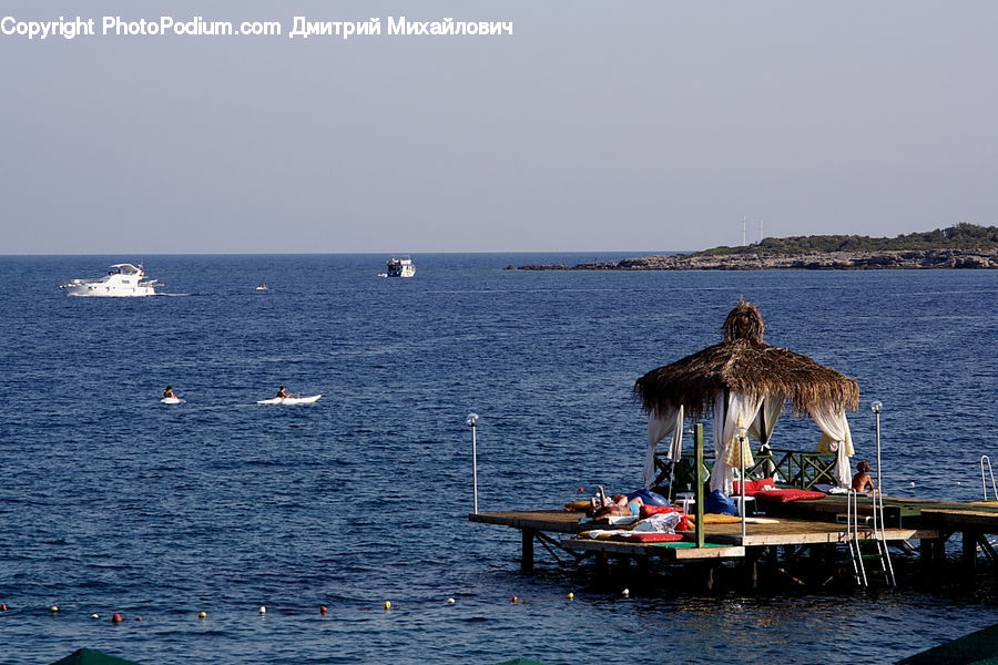 Boat, Watercraft, Dock, Landing, Pier, Horizon, Sky