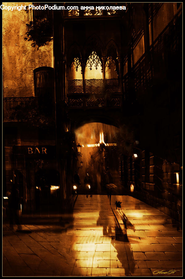 Fountain, Water, Fire, Architecture, Downtown, Plaza, Town Square