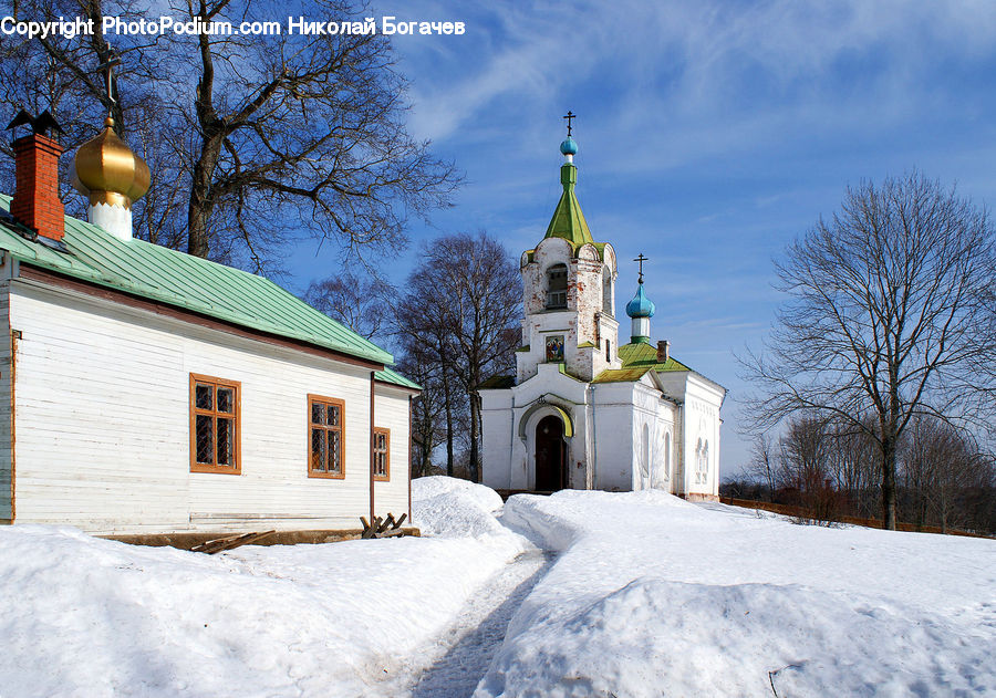 Architecture, Church, Worship, Bell Tower, Clock Tower, Tower, Landscape