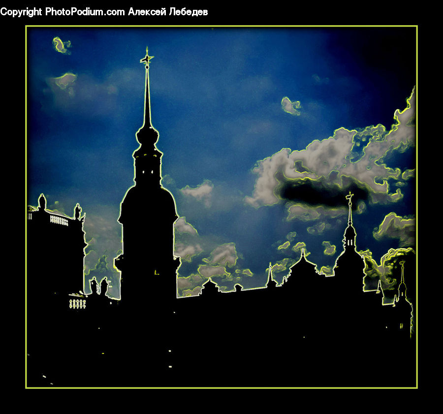 People, Person, Human, Silhouette, Architecture, Dome, Mosque