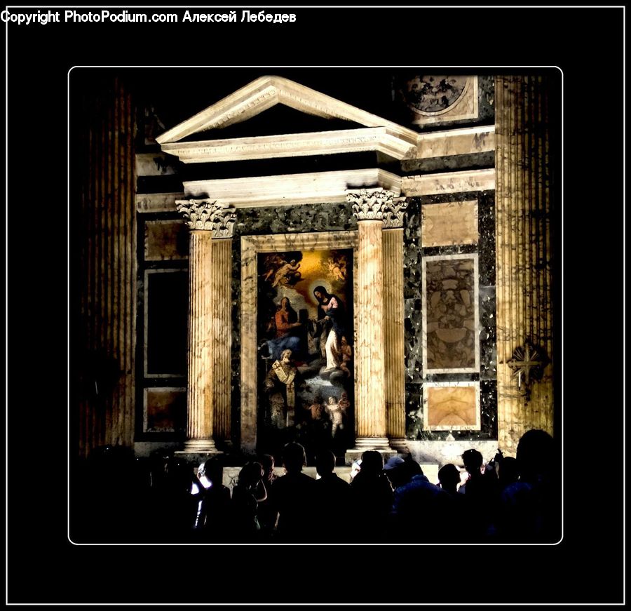 Collage, Poster, Art, Altar, Architecture, Flyer, Building
