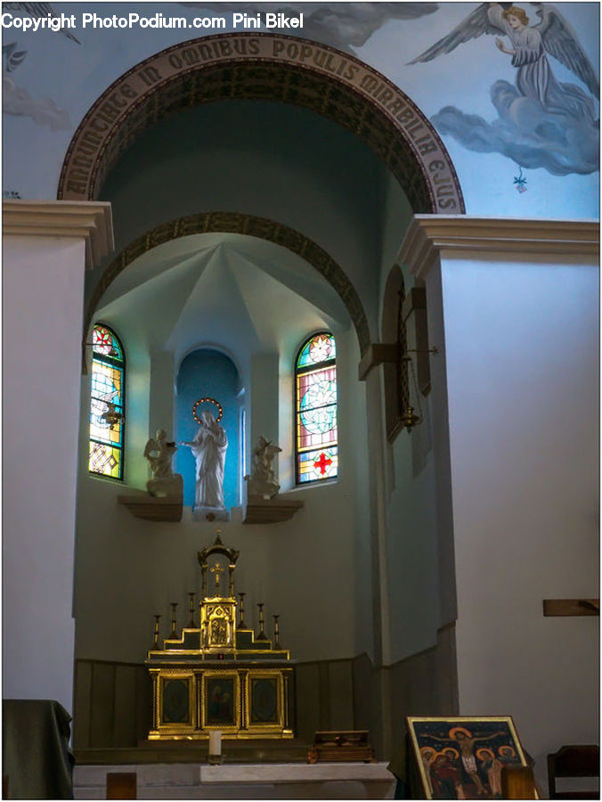 Altar, Architecture, Cross, Crucifix, Church, Worship, Dining Room
