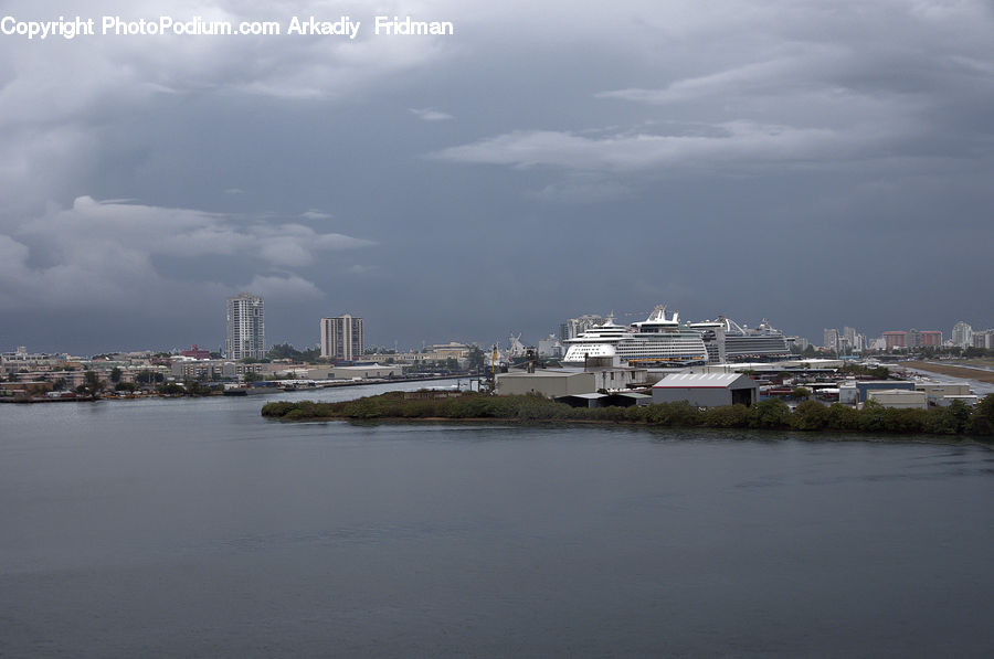 Factory, Refinery, Cruise Ship, Ocean Liner, Ship, Vessel, Ferry