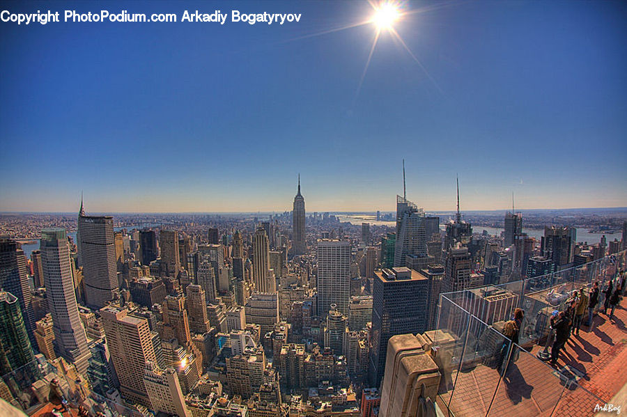 City, Downtown, Luggage, Suitcase, Metropolis, Urban, Pedestrian