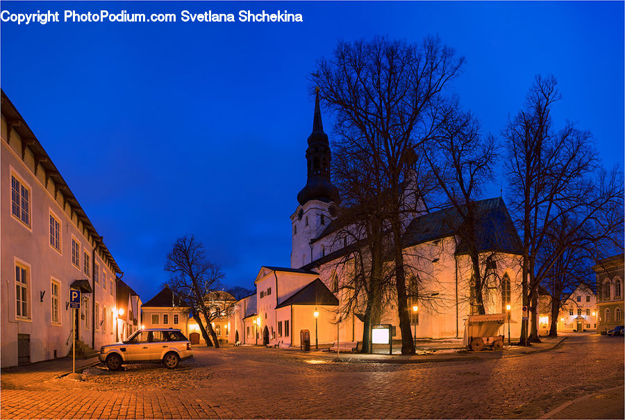 Architecture, Downtown, Plaza, Town Square, Apartment Building, Building, High Rise