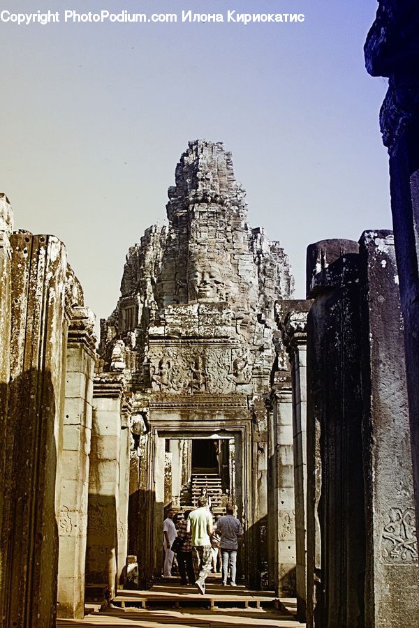 Architecture, Shrine, Temple, Worship, Road, Street, Town