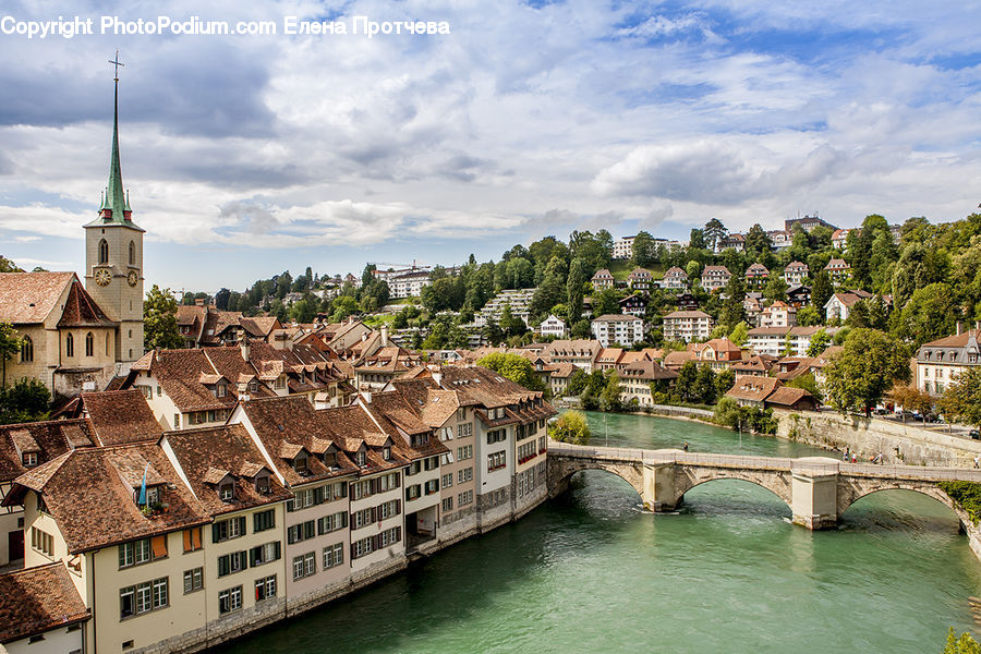 Architecture, Spire, Steeple, Tower, Bridge, Housing, Monastery
